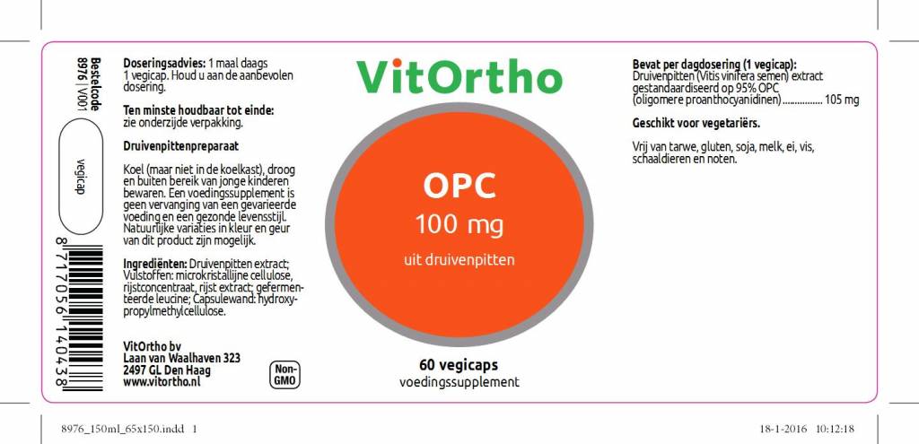 OPC 100 mg - NowVitamins - VitOrtho - 8717056140438