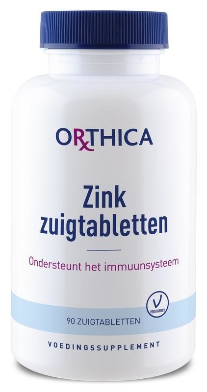 Orthica Zink zuigtabletten 90 zuigtabletten - NowVitamins - Orthica - 8714439553915
