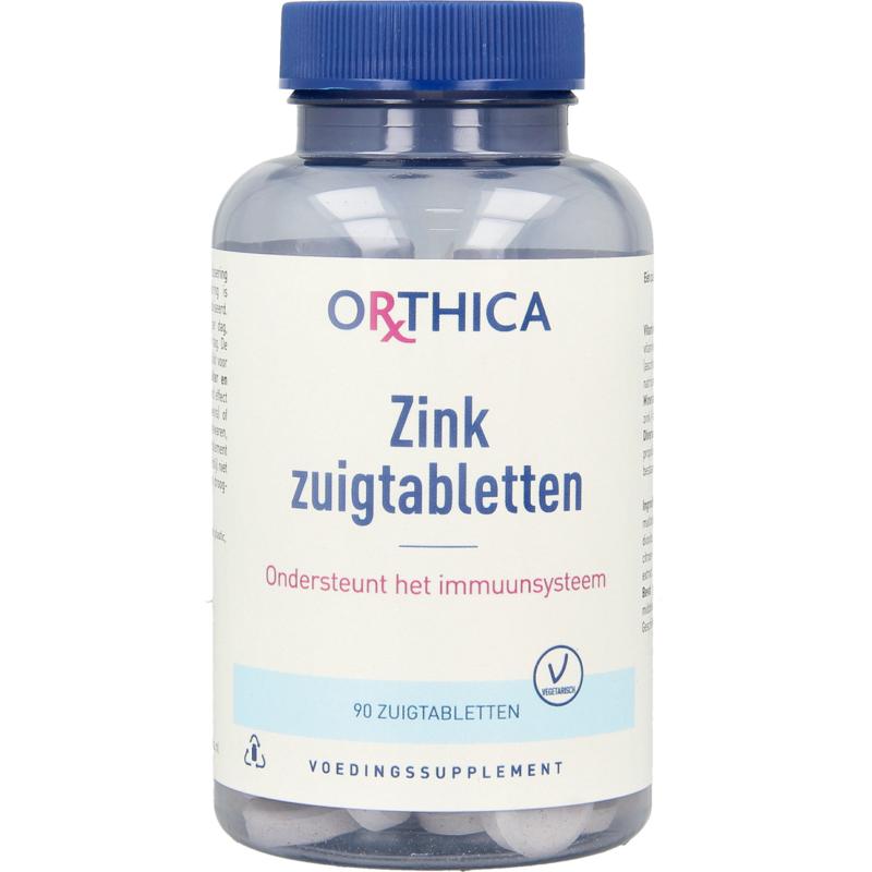 Orthica Zink zuigtabletten 90 zuigtabletten - NowVitamins - Orthica - 8714439553915