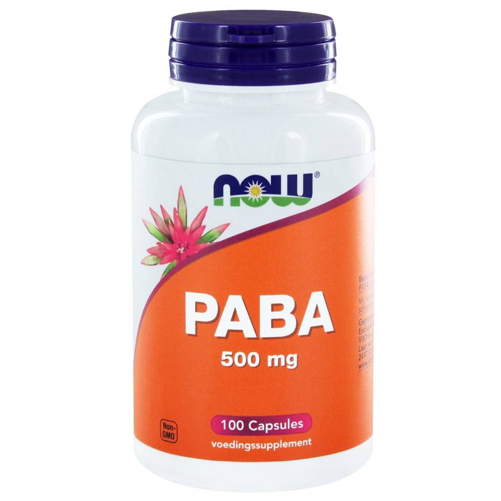 PABA 500 mg - NowVitamins - NOW Foods - 733739102195
