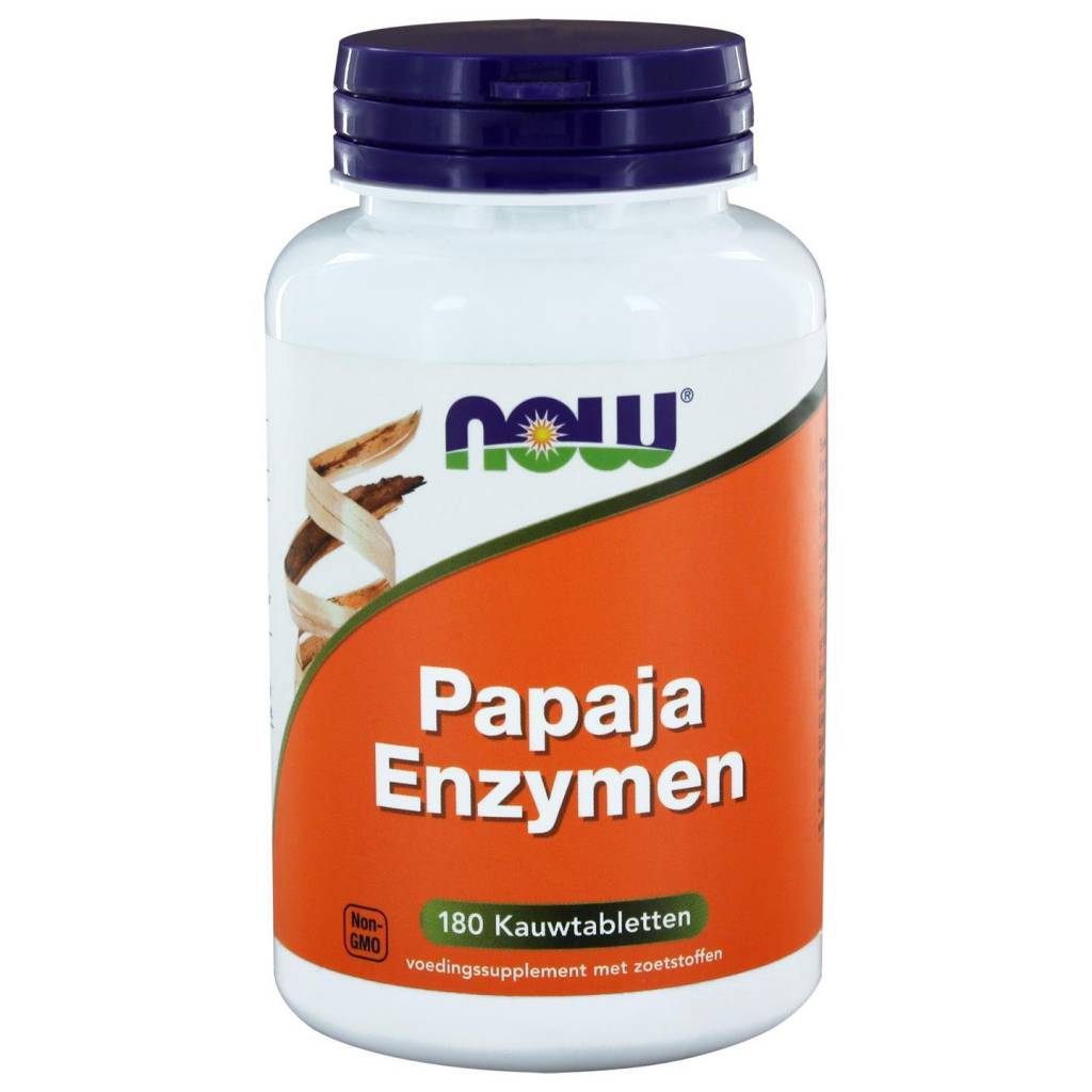 Papaya Enzymen - NowVitamins - NOW Foods - 733739101358