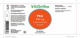 PEA 400 mg palmitoylethanolamide (Pure PEA) - NowVitamins - VitOrtho - 8717056140308