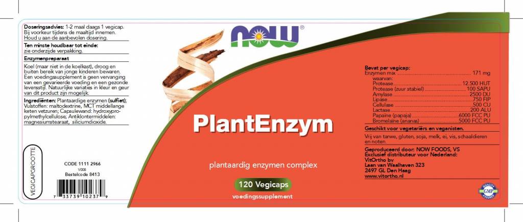 Plant Enzym - NowVitamins - NOW Foods - 733739102379