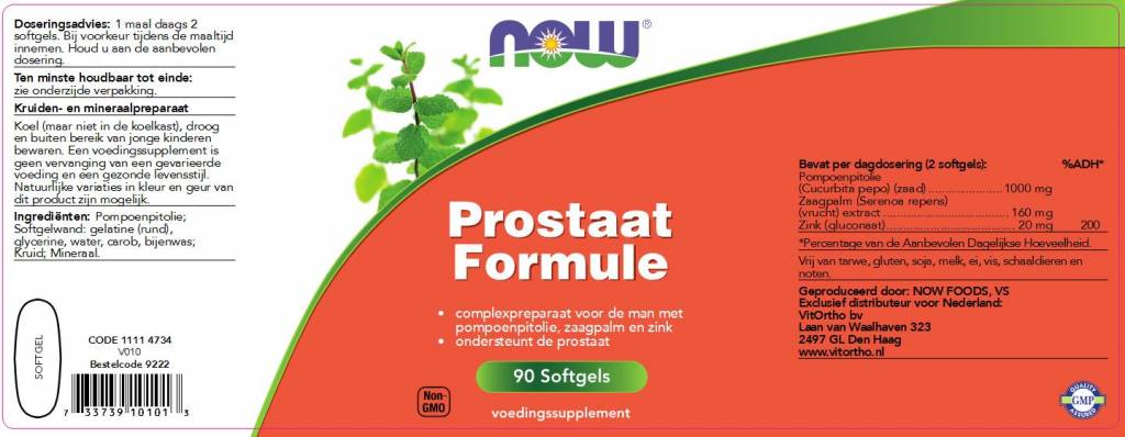 Prostaat* Formule - NowVitamins - NOW Foods - 733739101013