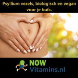 Psylliumvezels 500 mg Biologisch 200 capsules - NowVitamins - NowVitamins.nl - 9508869586990