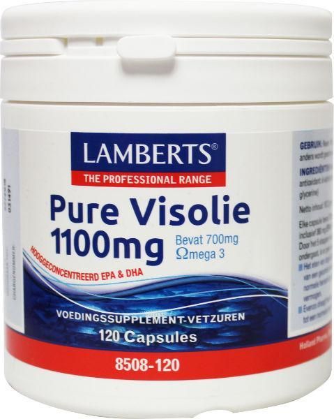 Pure visolie 1100 mg omega 3 - NowVitamins - Lamberts - 5055148405106