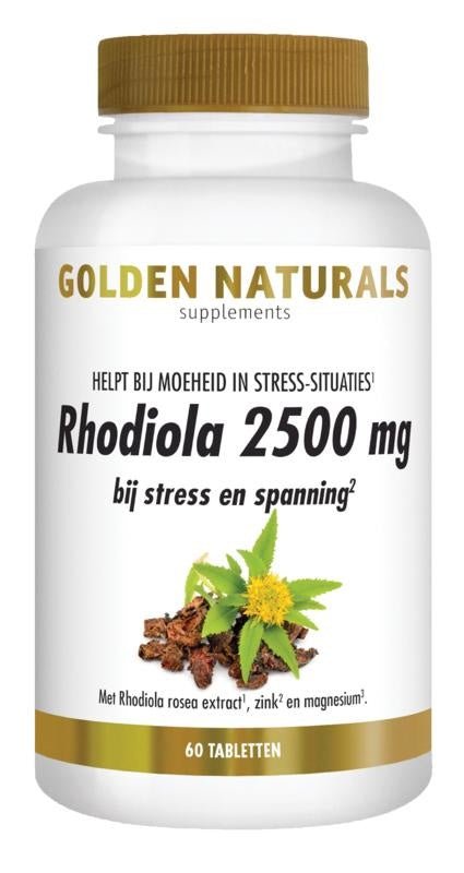 Rhodiola 2500 mg - NowVitamins - Golden Naturals - 8718164647697