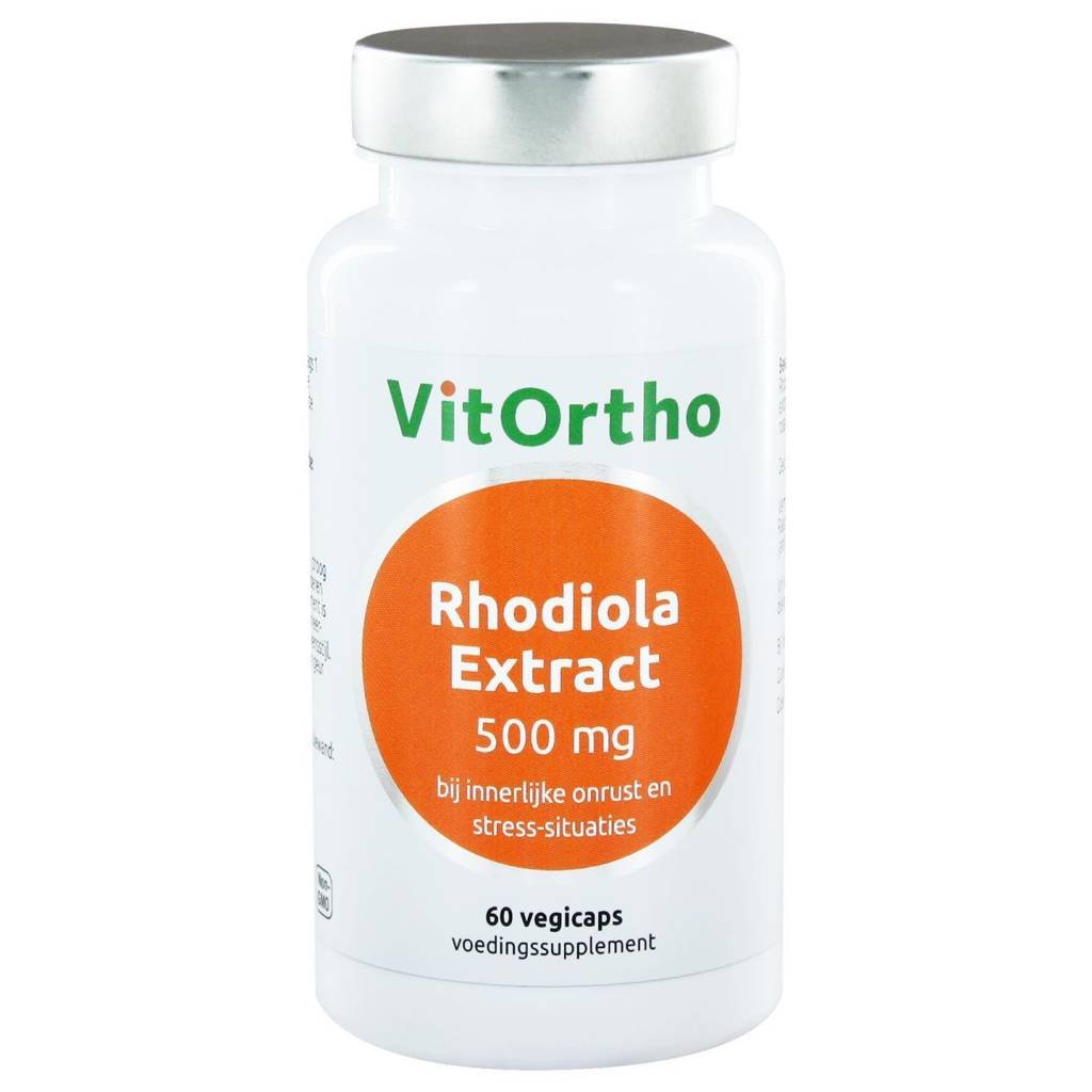 Rhodiola Extract 500 mg - NowVitamins - VitOrtho - 8717056140056