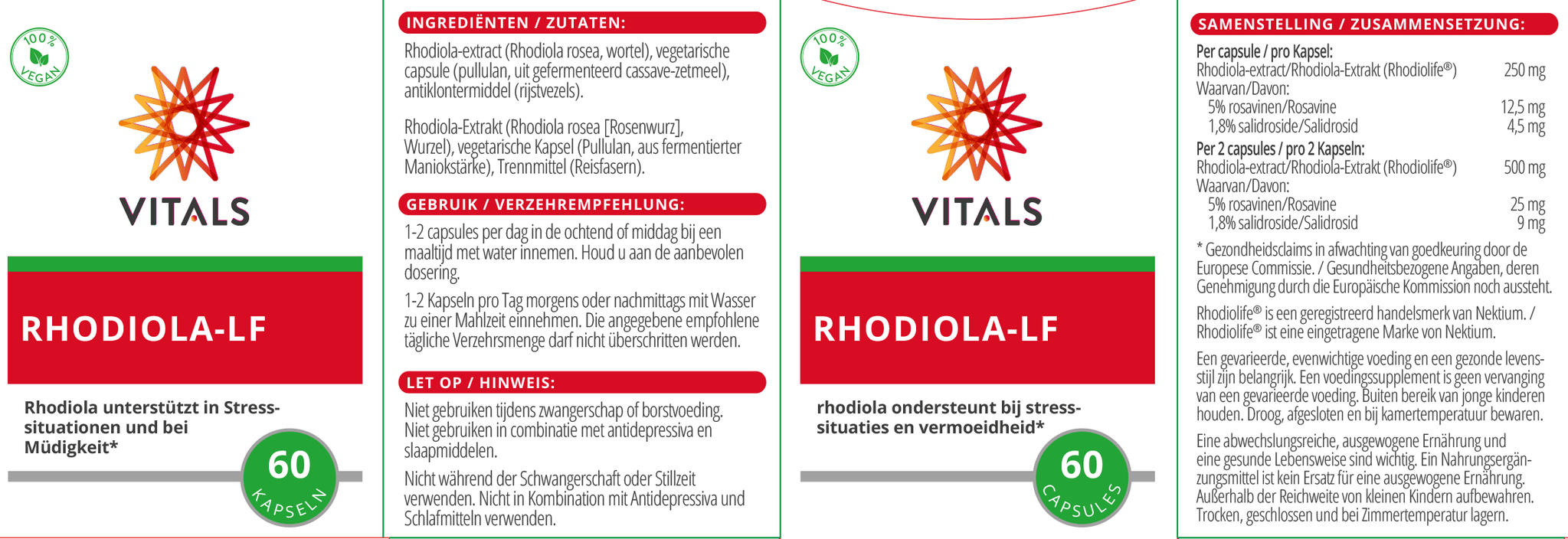 Rhodiola LF - NowVitamins - Vitals - 8716717004089