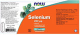 Selenium 200 µg - NowVitamins - NOW Foods - 733739101198