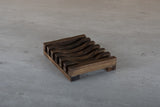 Shampoo Bar / Zeep Houder van Donker Hout - NowVitamins - HappySoaps - 100% plasticvrije cosmetica - 8720256109280