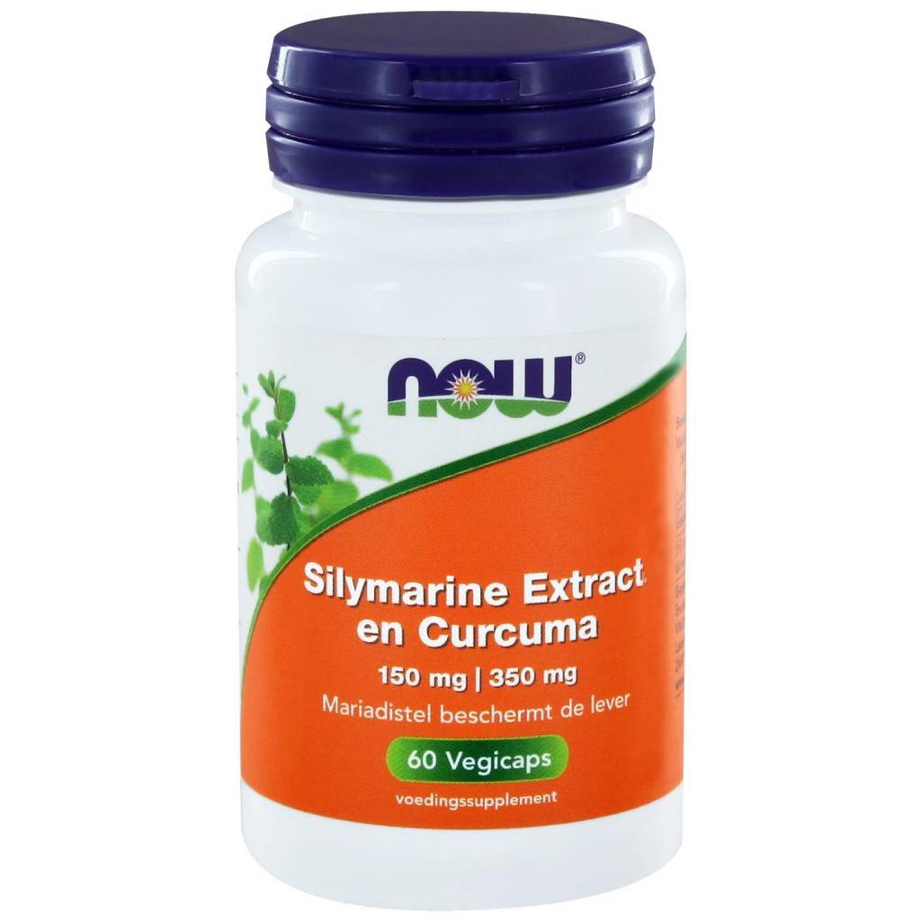 Silymarine Extract 150mg met Curcuma 350mg - NowVitamins - NOW Foods - 733739101822