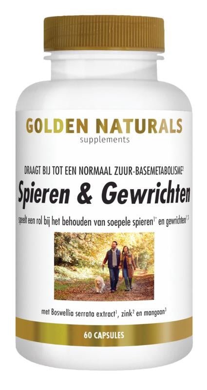 Spieren en gewrichten - NowVitamins - Golden Naturals - 8718164648670