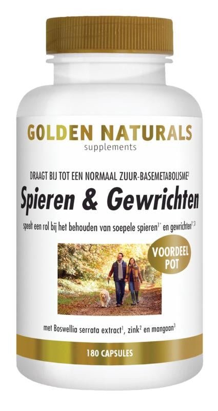 Spieren en gewrichten - NowVitamins - Golden Naturals - 8718164648670