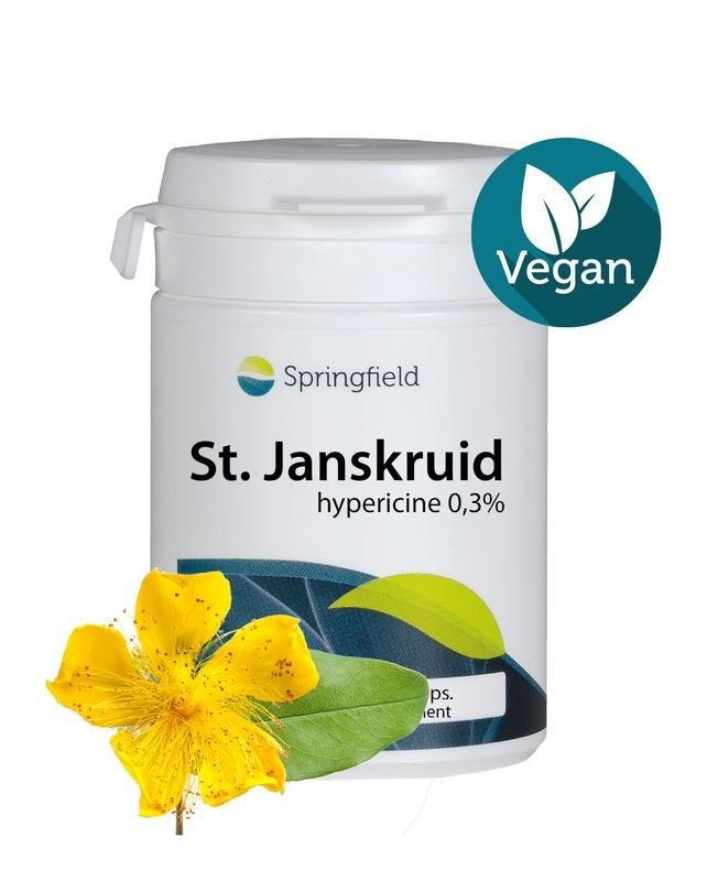 St. Janskruid 500 mg - 0,3% hypericine - NowVitamins - Springfield - 8715216207168