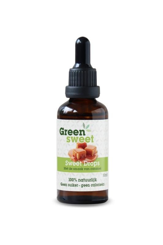 Stevia vloeibaar caramel - NowVitamins - Greensweet - 8718692010116