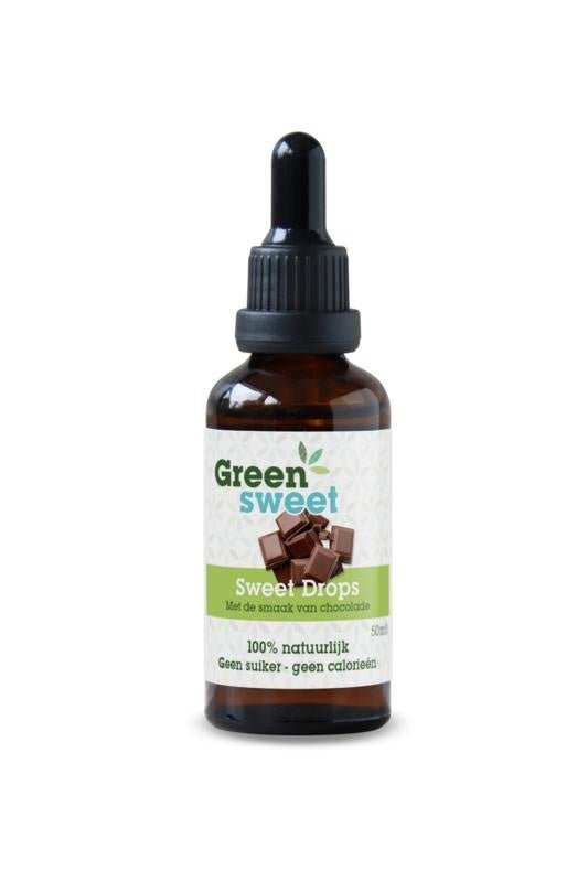 Stevia vloeibaar chocolade - NowVitamins - Greensweet - 8718692010062