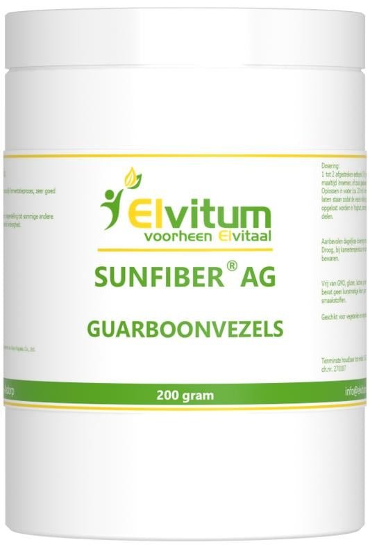 Sunfiber AG guarboonvezels - NowVitamins - Elvitaal - 8718421582617