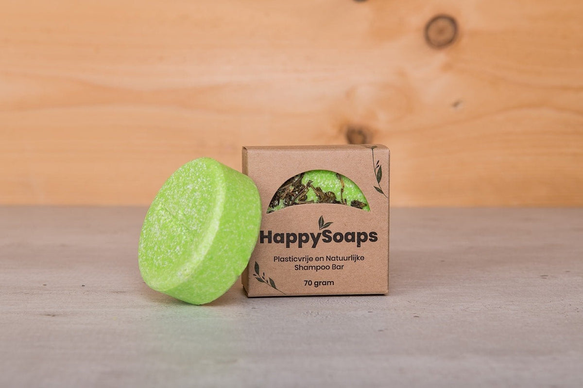 Tea-Riffic Shampoo Bar - 70g - NowVitamins - HappySoaps - 100% plasticvrije cosmetica - 8720256109129