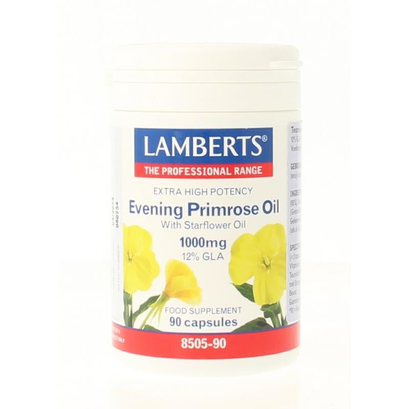 Teunisbloem met borageolie 1000 mg - NowVitamins - Lamberts - 5055148402280