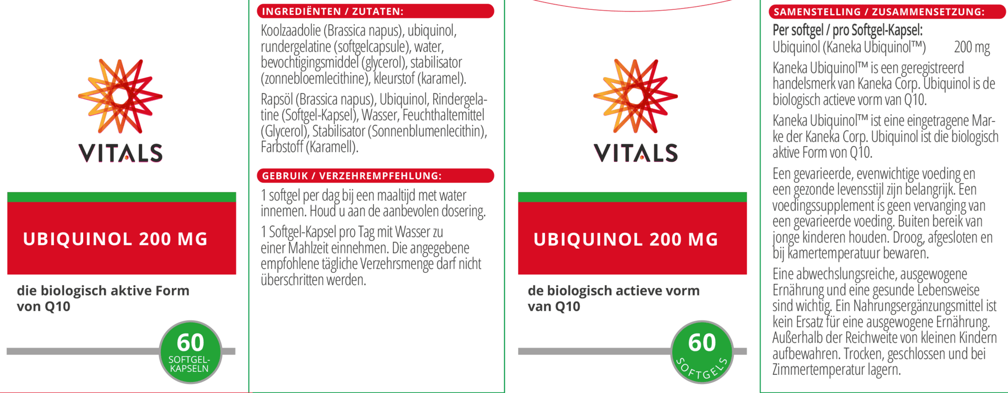 Ubiquinol 200 mg - NowVitamins - Vitals - 8716717003808