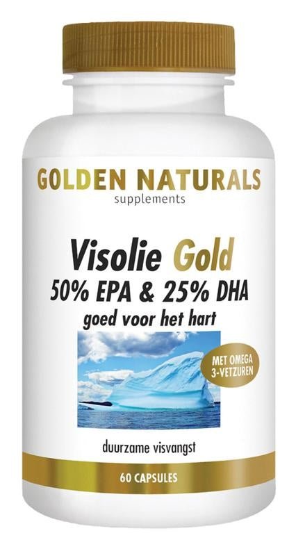 Visolie Gold 50% EPA en 25% DHA - NowVitamins - Golden Naturals - 8718164643033
