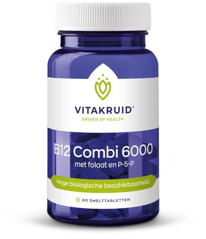 Vitakruid B12 Combi 6000 met folaat & P5P - NowVitamins - Vitakruid - 8717438690995