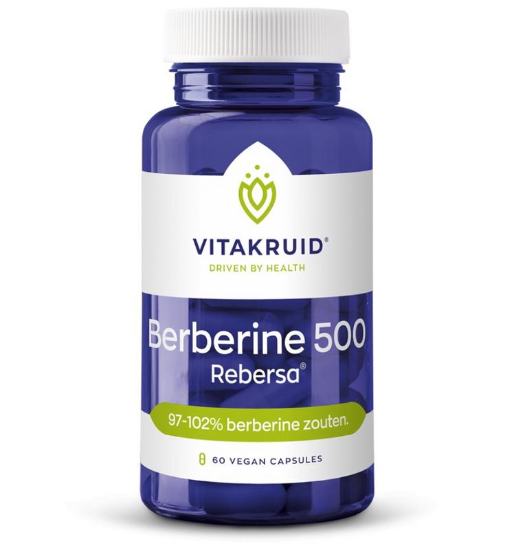 Vitakruid Berberine 500 Rebersa® 97-102% berberine zouten - NowVitamins - Vitakruid - 8717438691718
