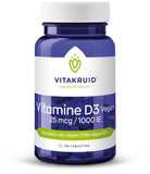 Vitakruid Vitamine D3 Vegan 25 mcg / 1000 IE 120 tabletten - NowVitamins - Vitakruid - 8717438691732