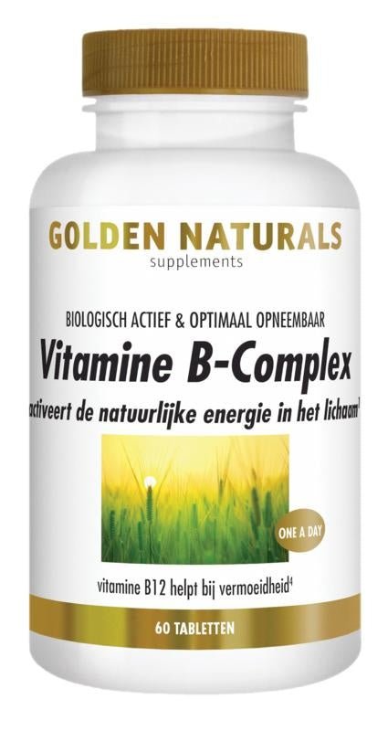 Vitamine B complex - NowVitamins - Golden Naturals - 8718164647581