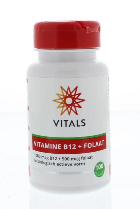 Vitamine B12 1000 mcg folaat 500 mcg - NowVitamins - Vitals - 8716717003303