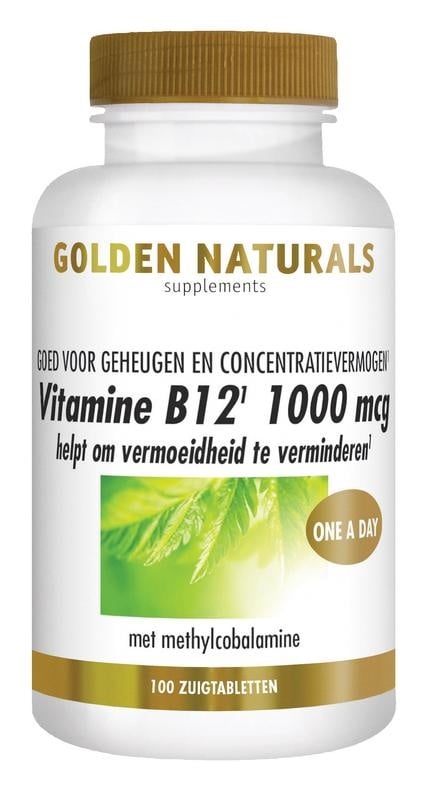 Vitamine B12 1000 mcg vegan - NowVitamins - Golden Naturals - 8718164647932