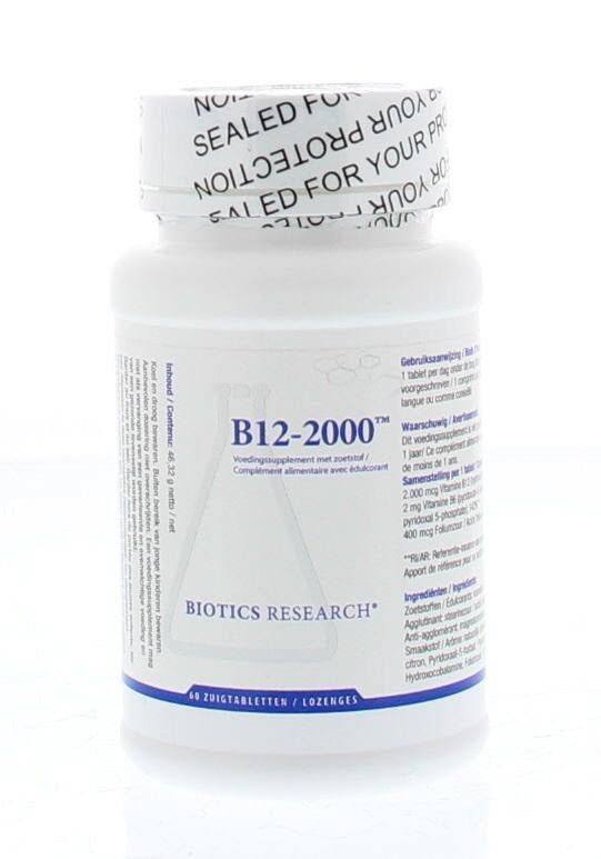 Vitamine B12 2000 mcg - NowVitamins - Biotics - 780053007415
