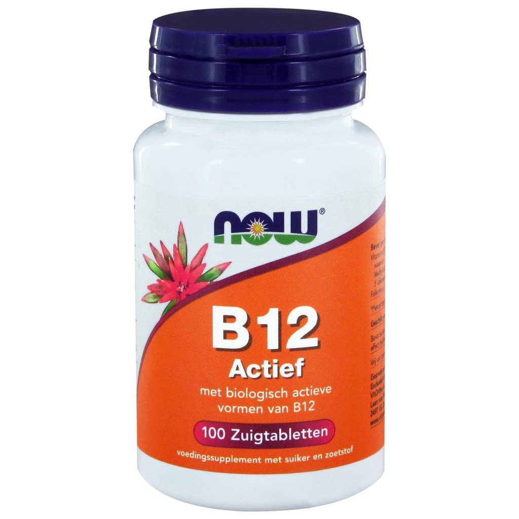 Vitamine B12 Actief zuigtabletten - NowVitamins - NOW Foods - 733739112712