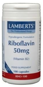 Vitamine B2 50 mg riboflavine - NowVitamins - Lamberts - 5055148401542