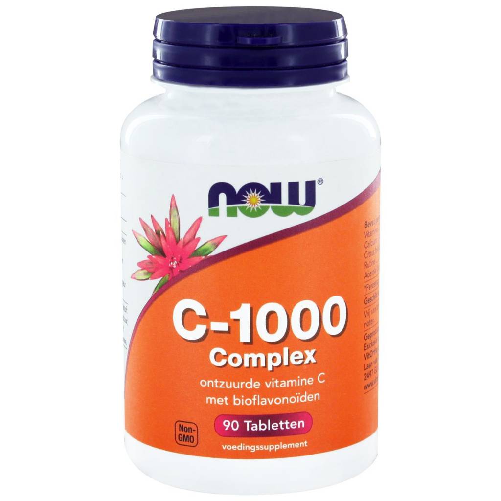 vitamine C-1000 Complex SR Gebufferde C 90 tabs - NowVitamins - NOW Foods - 733739100399