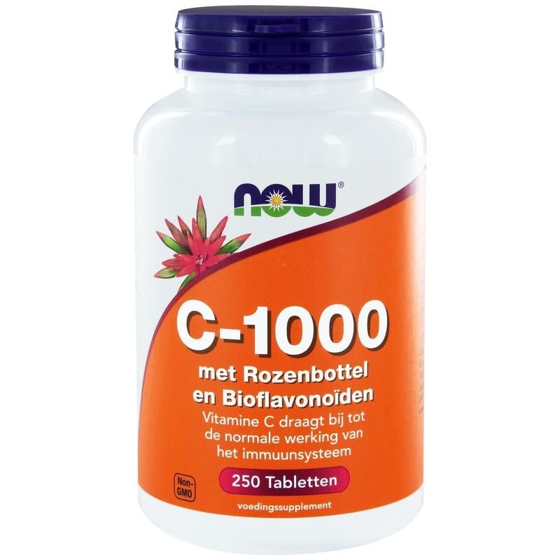 Vitamine C 1000 met rozenbottel bioflavonoiden 250 tabl - NowVitamins - NOW Foods - 733739100351