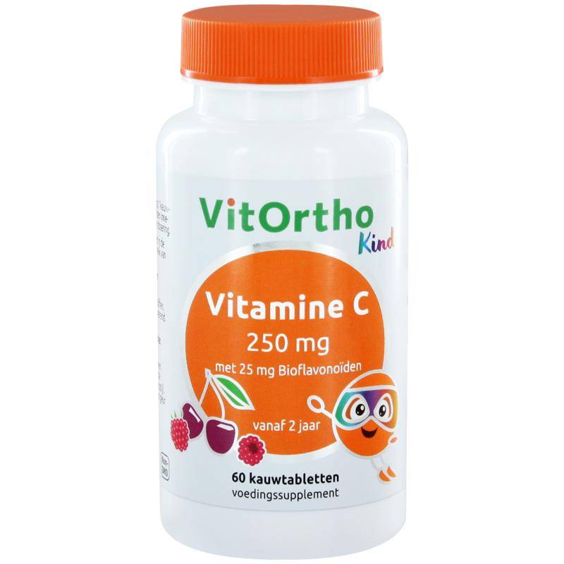 Vitamine C 250 mg met 25 mg bioflavonoïden - NowVitamins - VitOrtho - 8717056141046