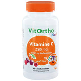 Vitamine C 250 mg met 25 mg bioflavonoïden - NowVitamins - VitOrtho - 8717056141046