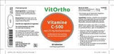 Vitamine C-500 met 25 mg Bioflavonoïden - NowVitamins - VitOrtho - 8717056140926