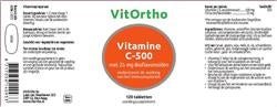 Vitamine C-500 met 25 mg Bioflavonoïden - NowVitamins - VitOrtho - 8717056140933