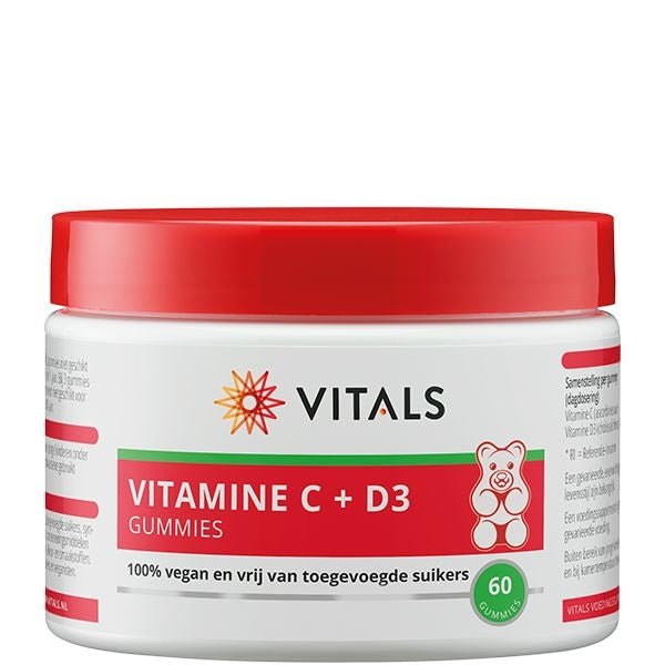 Vitamine C + D3 gummies - NowVitamins - Vitals - 8716717004003