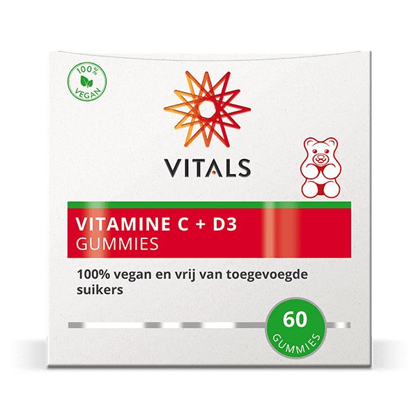 Vitamine C + D3 gummies - NowVitamins - Vitals - 8716717004003