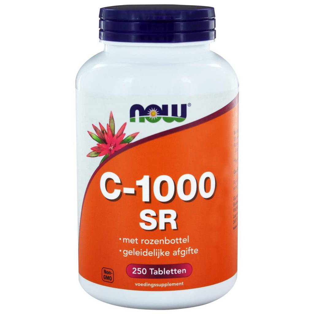 Vitamine C1000 Sustained Release met Rozenbottel - NowVitamins - NOW Foods - 733739100344