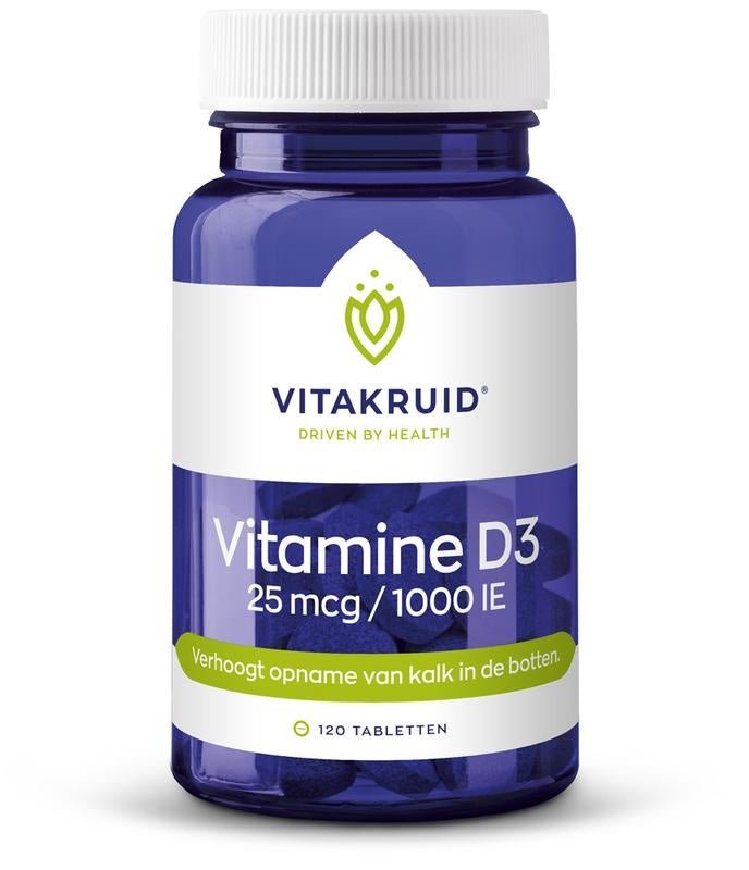 Vitamine D3 25 mcg - NowVitamins - Vitakruid - 8717438690520