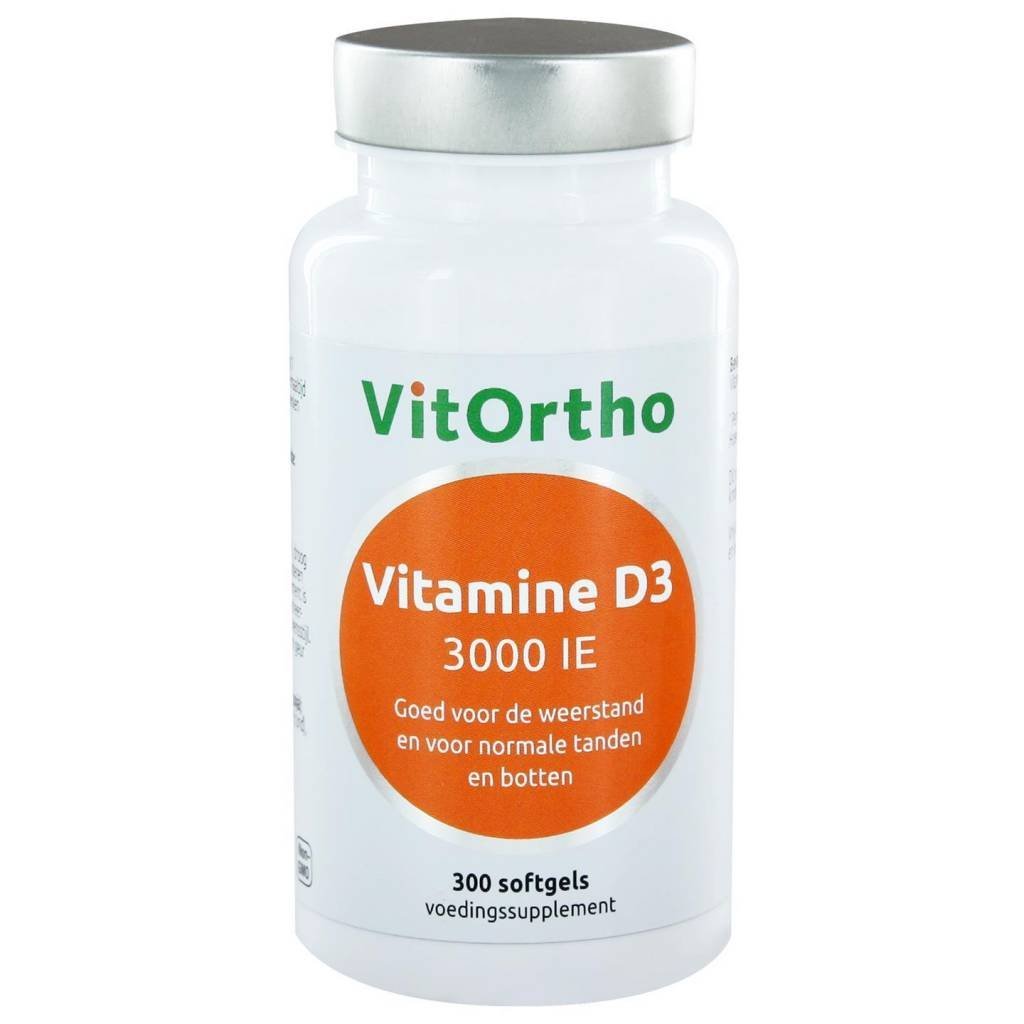 Vitamine D3 3000 IE - NowVitamins - VitOrtho - 8717056140285