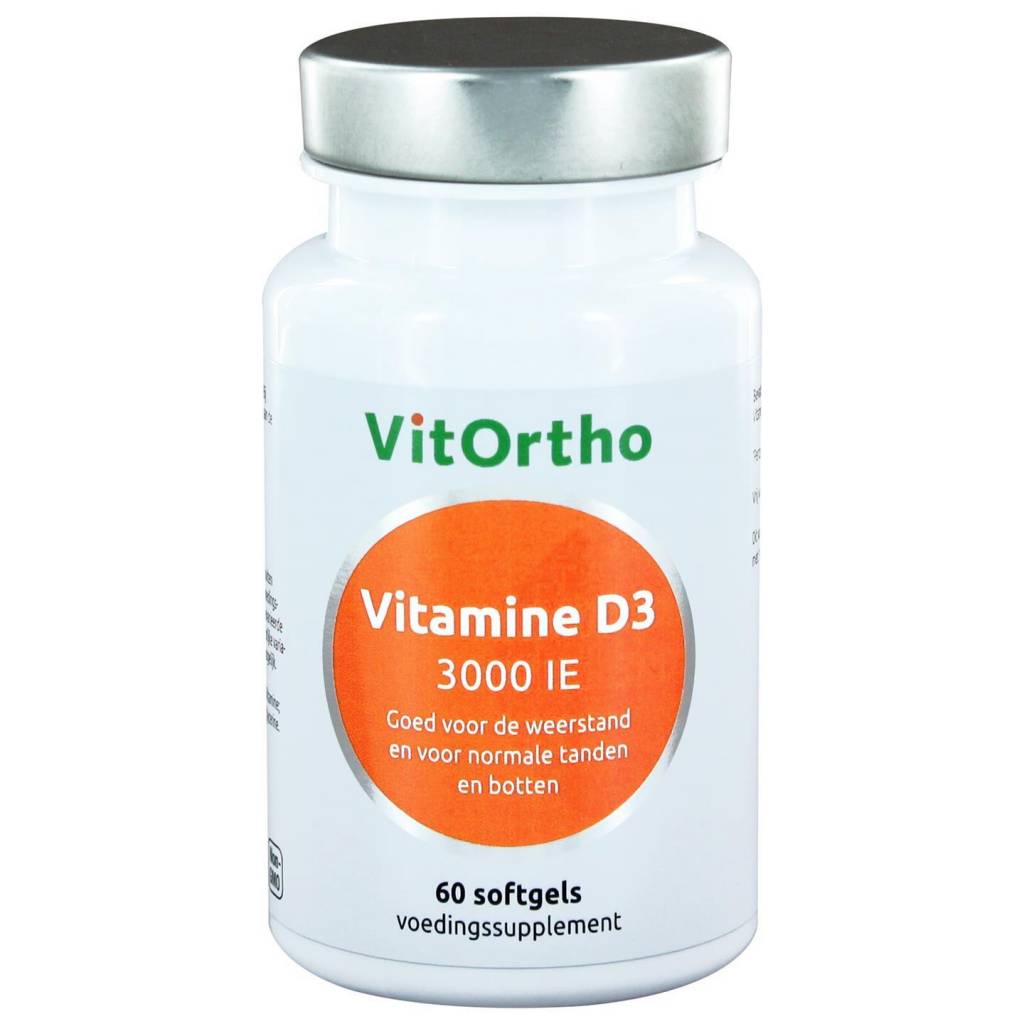 Vitamine D3 3000 IE - NowVitamins - VitOrtho - 8717056140261