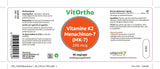 Vitamine K2 menachinon 7 200 mcg - NowVitamins - VitOrtho - 8717056141589