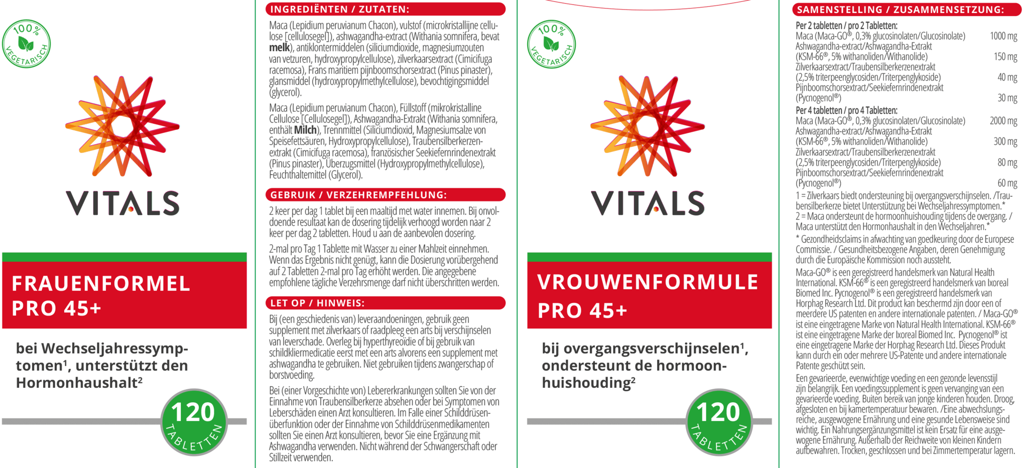 Vrouwenformule pro 45+ - NowVitamins - Vitals - 8716717003747
