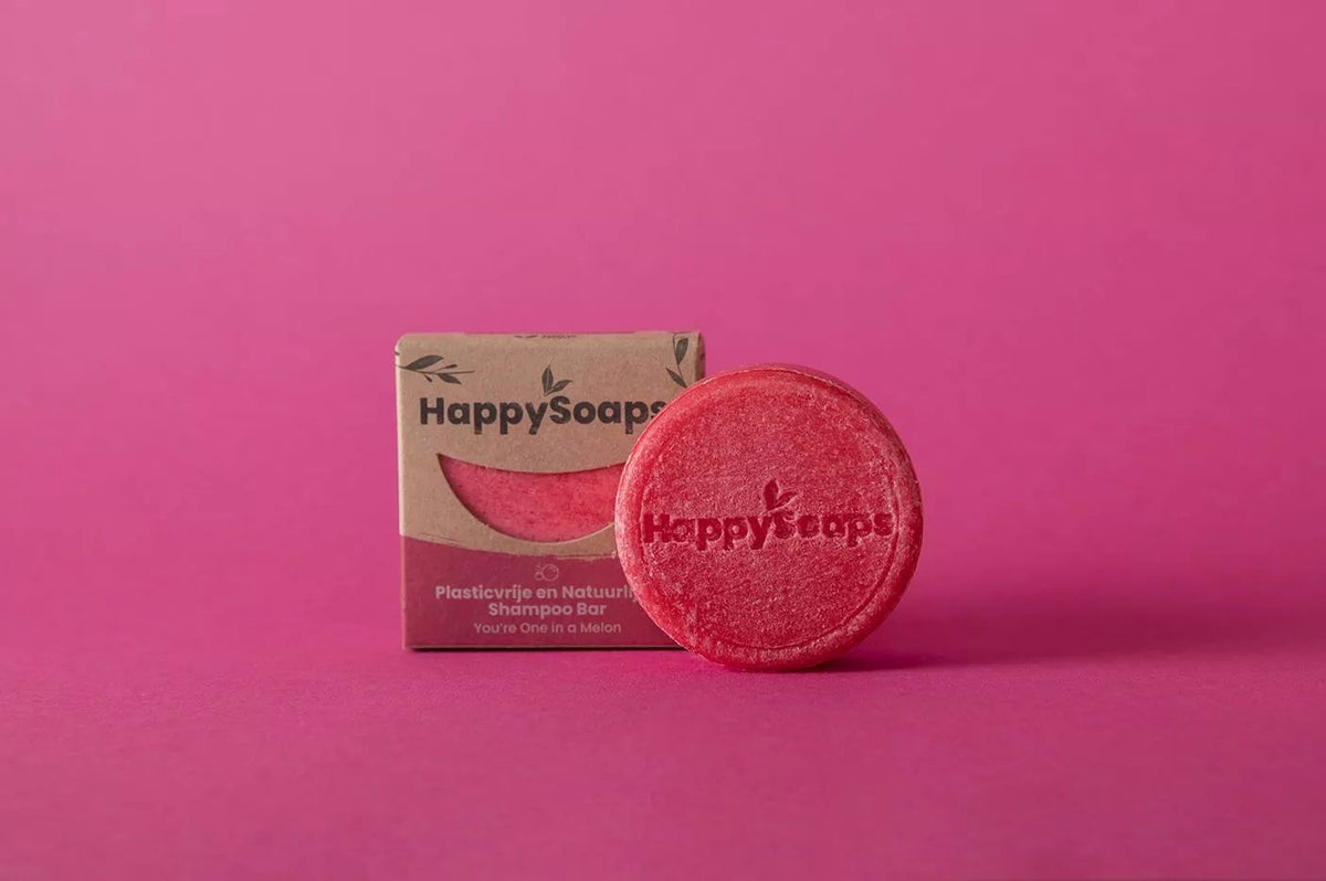 You’re One in a Melon Shampoo Bar – 70g - NowVitamins - HappySoaps - 100% plasticvrije cosmetica - 8720256109143